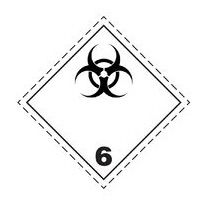 étiquette matières dangereuses classe 6 infectieuses