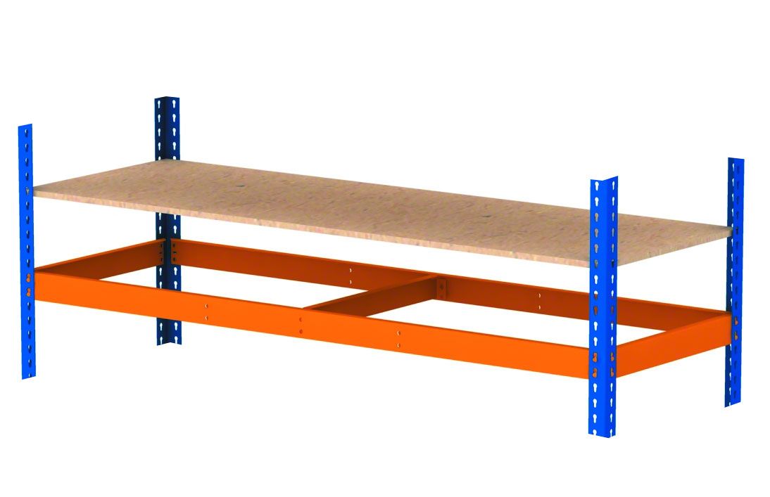 Détail niveau rayonnage industriel Metal Point 15