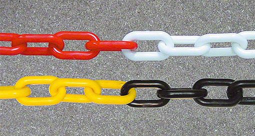 Chaînes en plastique pour signalisation