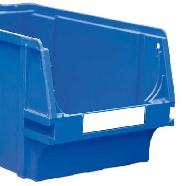 Étiquettes pour bacs empilables en plastique